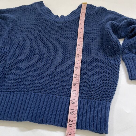 Women’s Express‎ V-Neck Sweater Small See Through 90s Y2K 70s - Picture 5 of 10